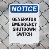 Generator Emergency Shutdown Switch