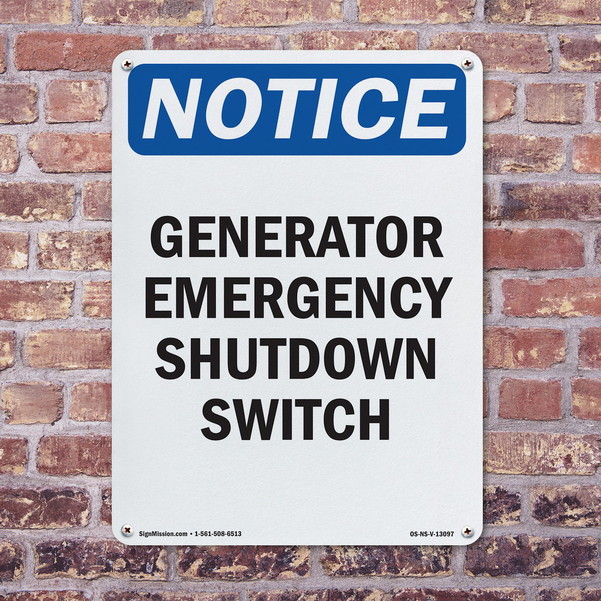 Generator Emergency Shutdown Switch