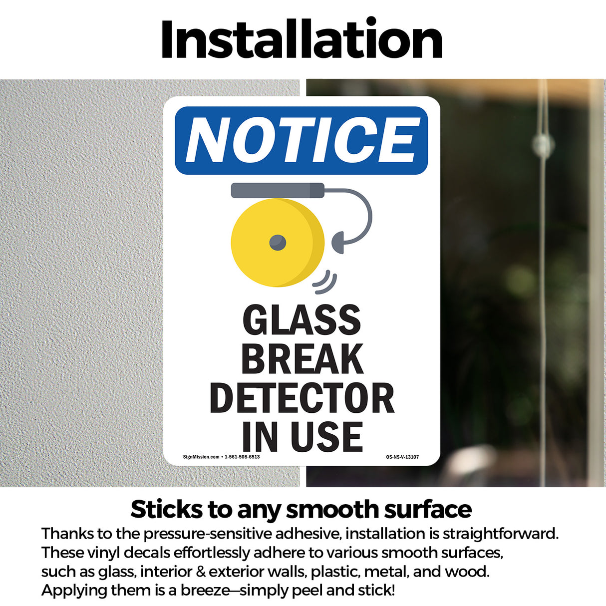 Glass Break Detector In Use