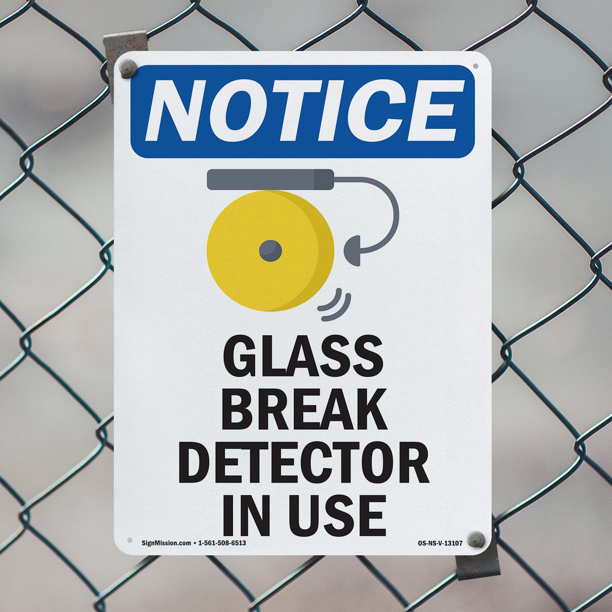 Glass Break Detector In Use