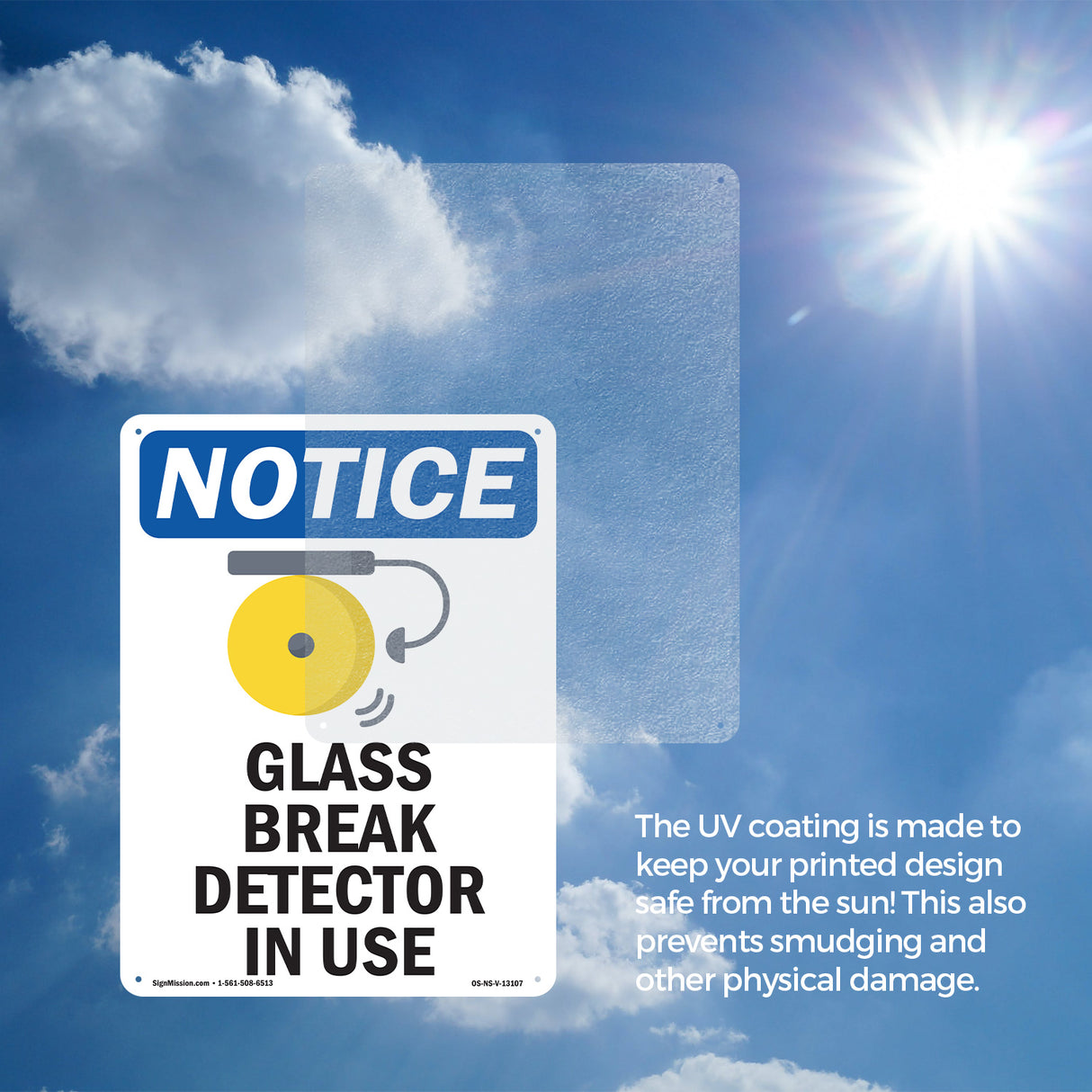 Glass Break Detector In Use