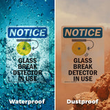 Glass Break Detector In Use