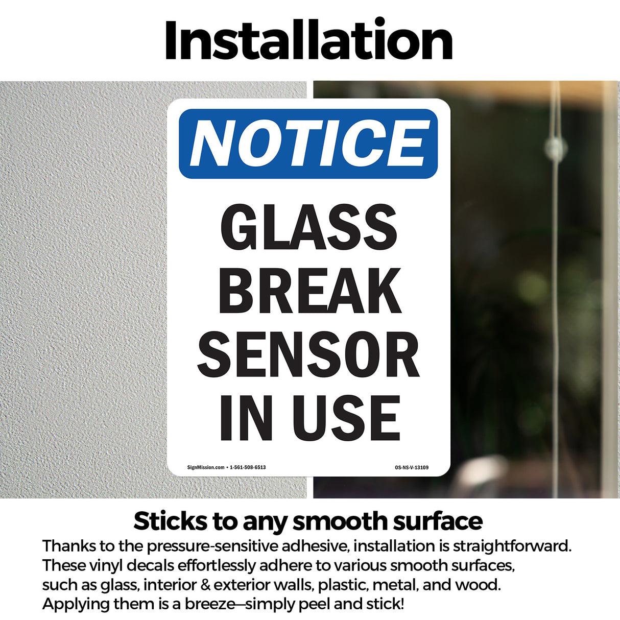 Glass Break Sensor In Use