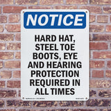Hard Hat, Steel Toe Boots, Eye And Hearing