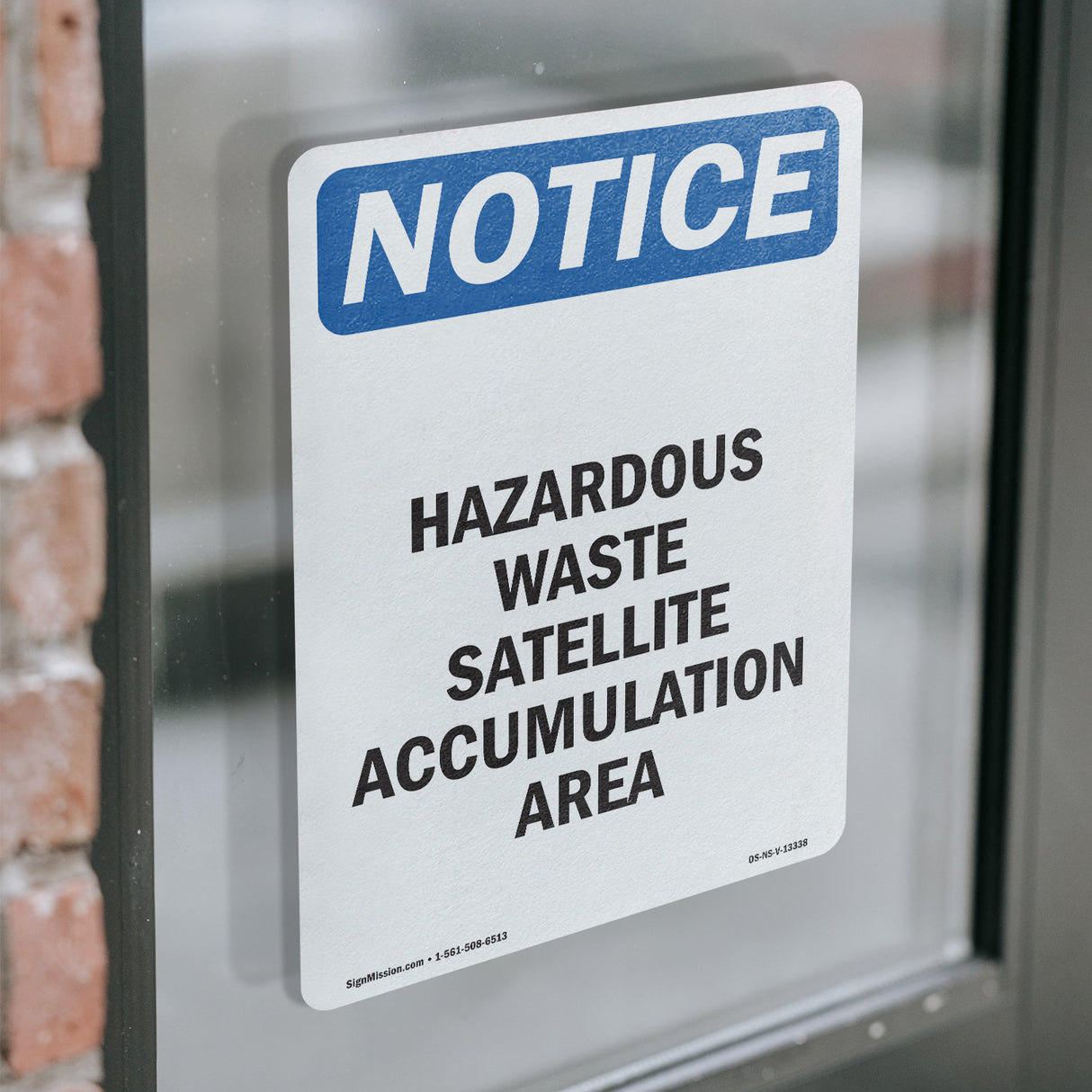 Hazardous Waste Satellite Accumulation Area Sign