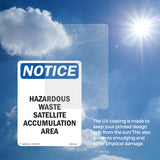 Hazardous Waste Satellite Accumulation Area Sign