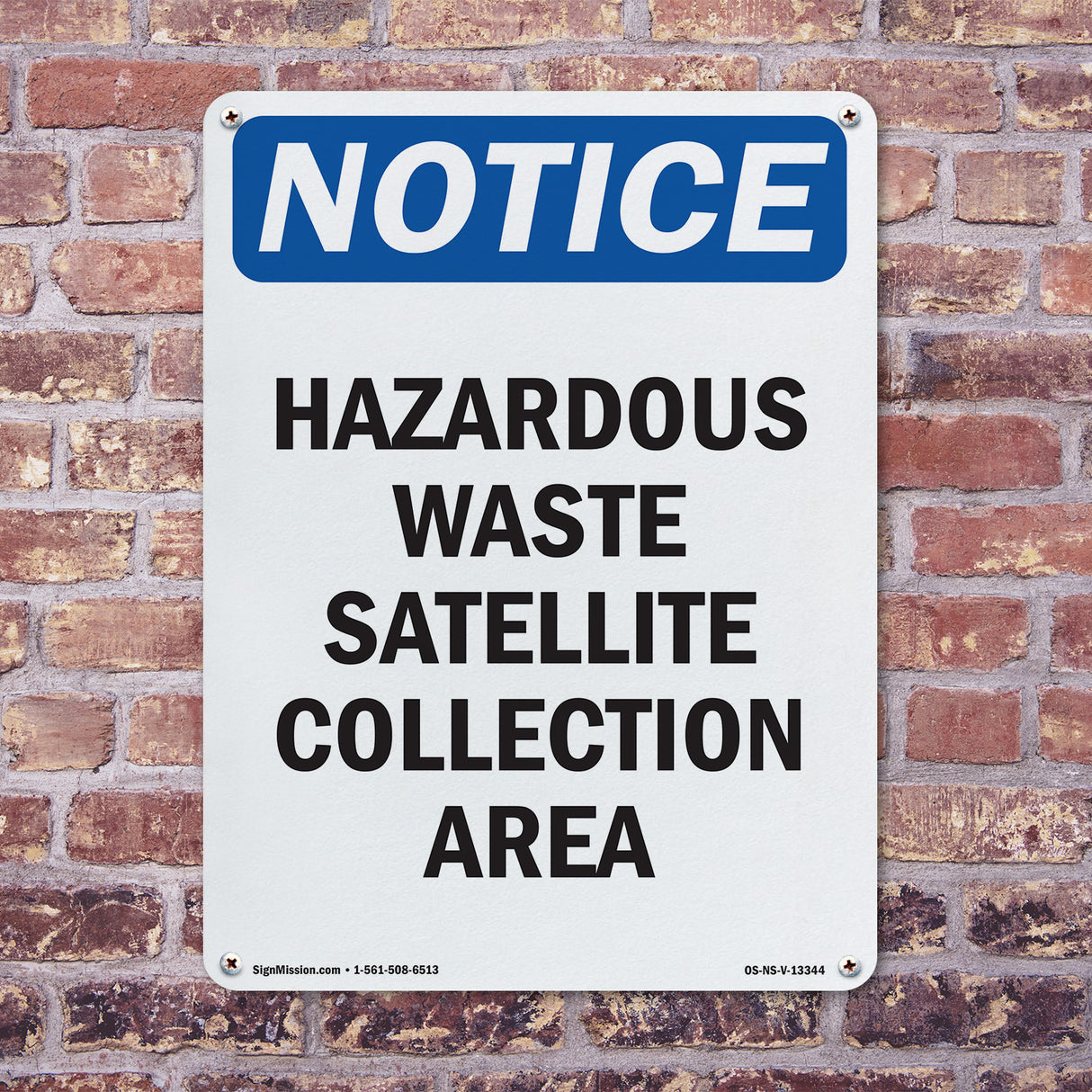 Hazardous Waste Satellite Collection Area