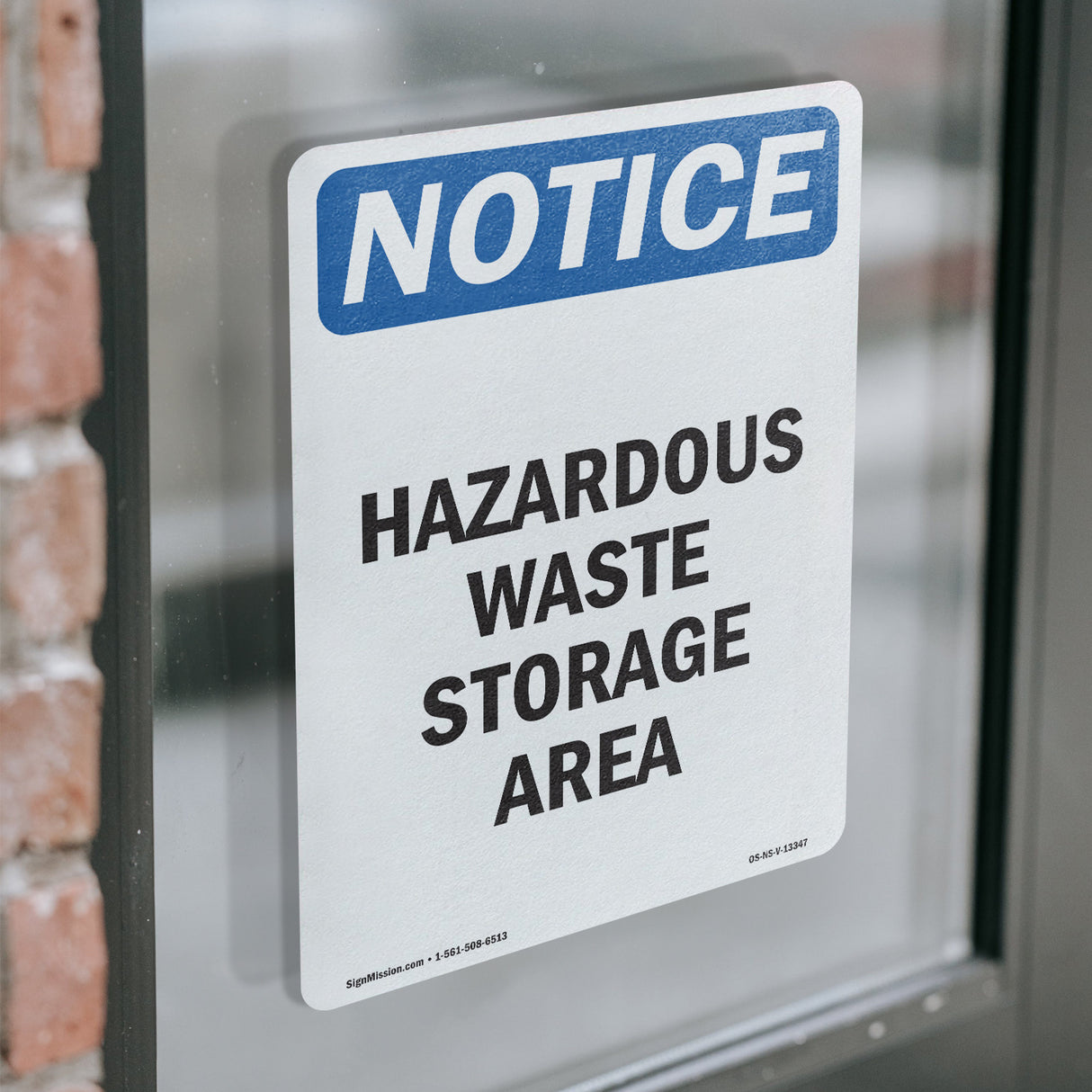 Hazardous Waste Storage Area Sign