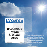 Hazardous Waste Storage Area Sign