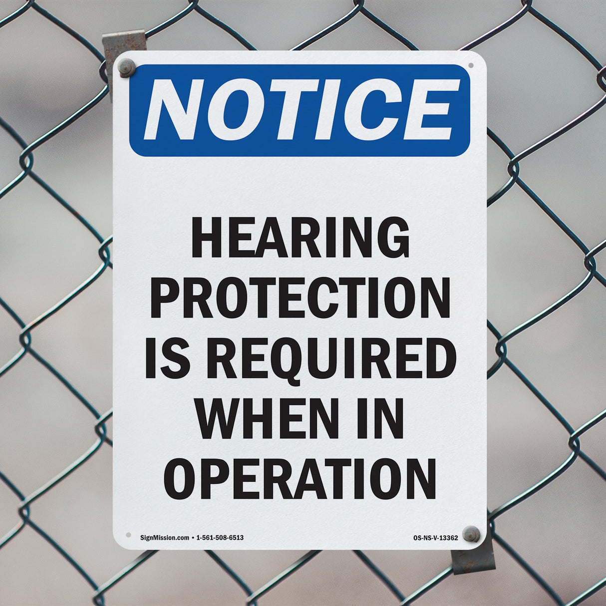 Hearing Protection Is Required Sign