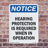 Hearing Protection Is Required Sign