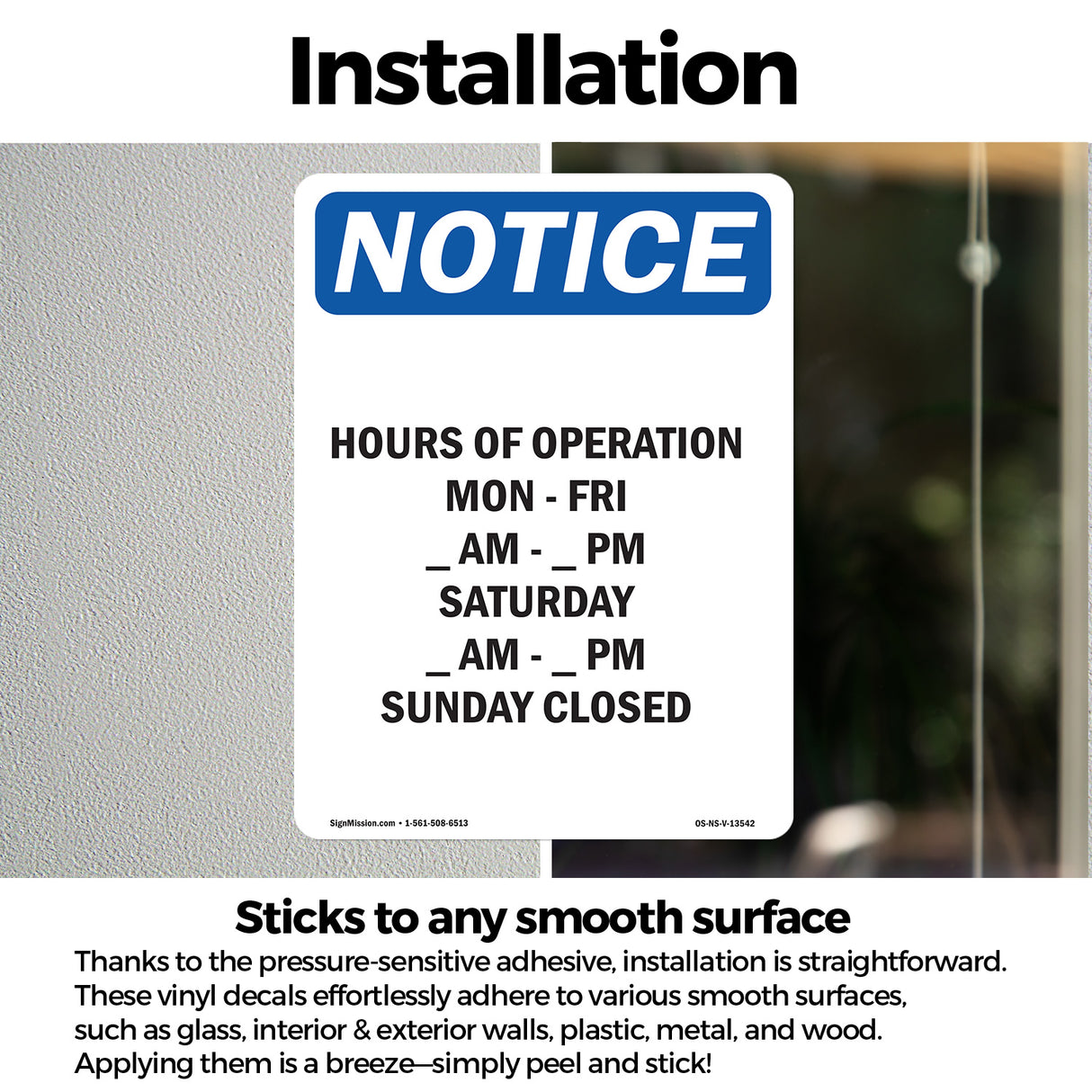 Hours Of Operation Mon - Fri ____ Am - ____