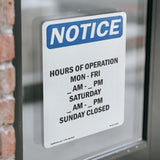 Hours Of Operation Mon - Fri ____ Am - ____