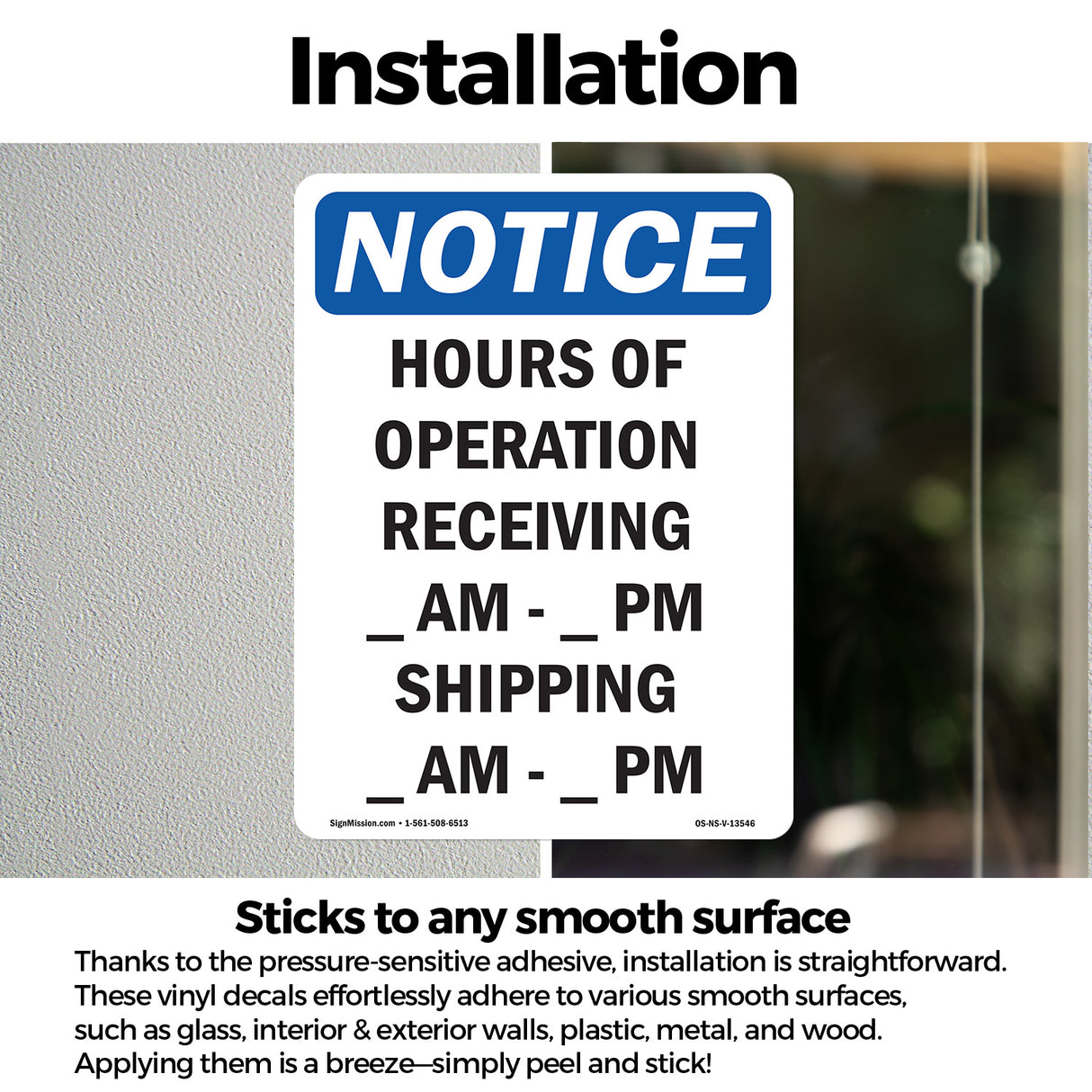 Hours Of Operation Receiving ____ Am - ____