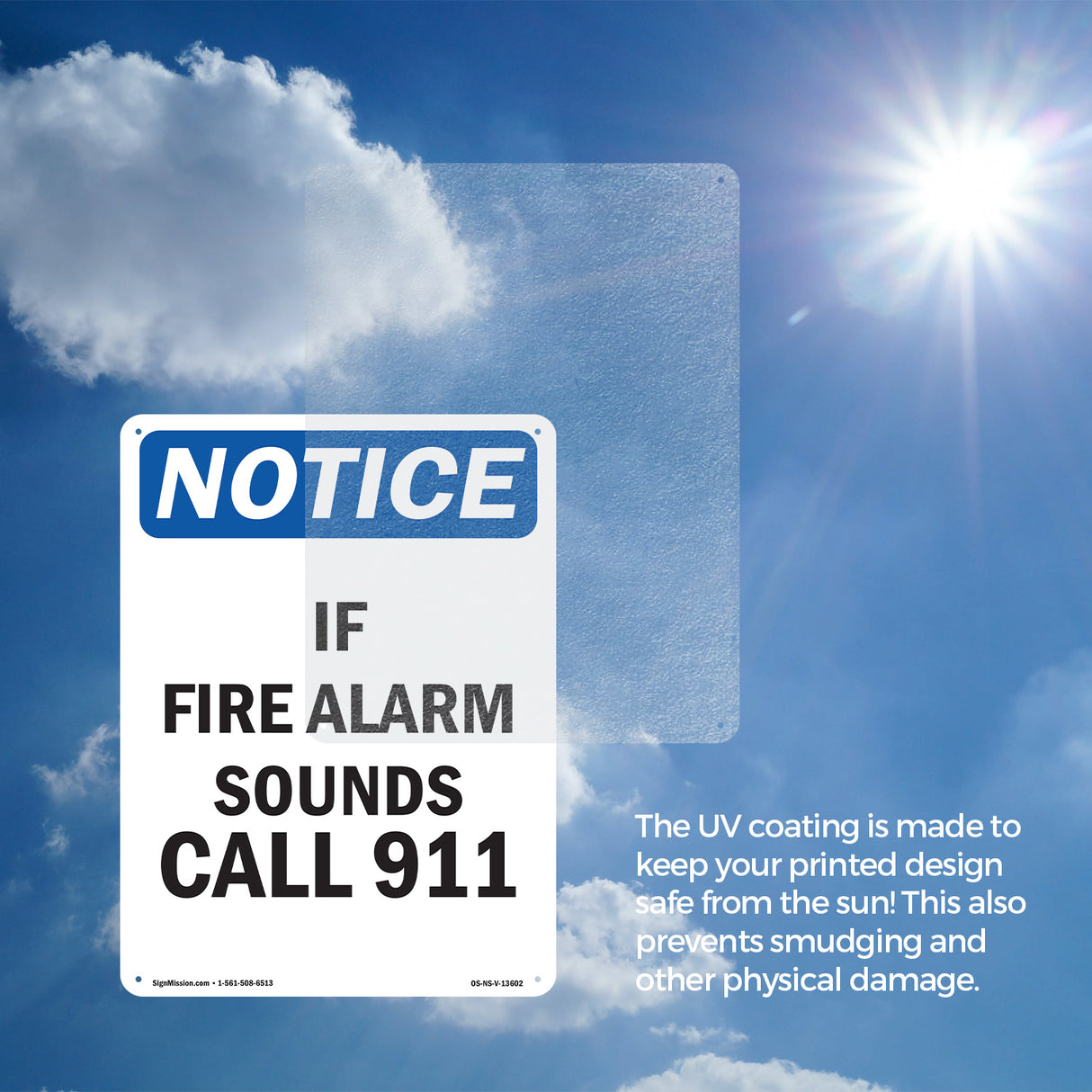 If Fire Alarm Sounds Call 911 Sign