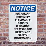 Iso-Octane Extremely Flammable Causes Irritation Sign