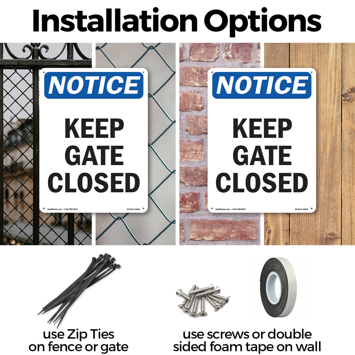 Keep Gate Closed Sign