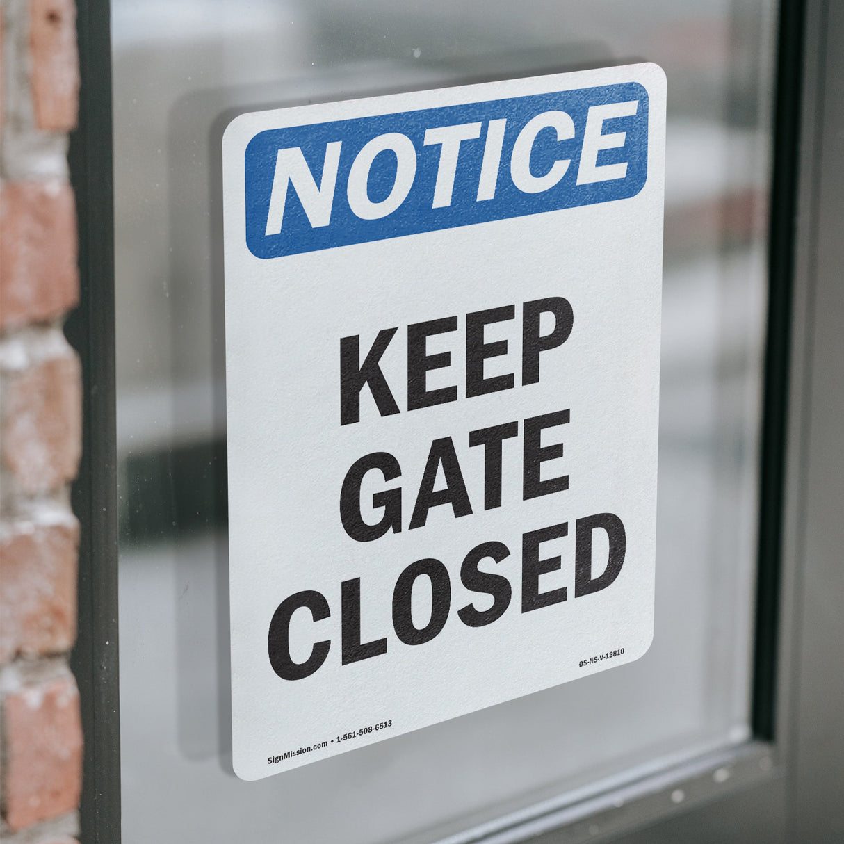 Keep Gate Closed Sign