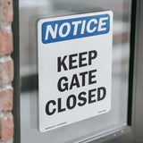 Keep Gate Closed Sign