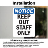 Keep Out Staff Only