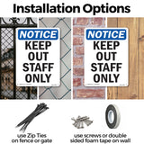 Keep Out Staff Only