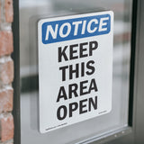 Keep This Area Open