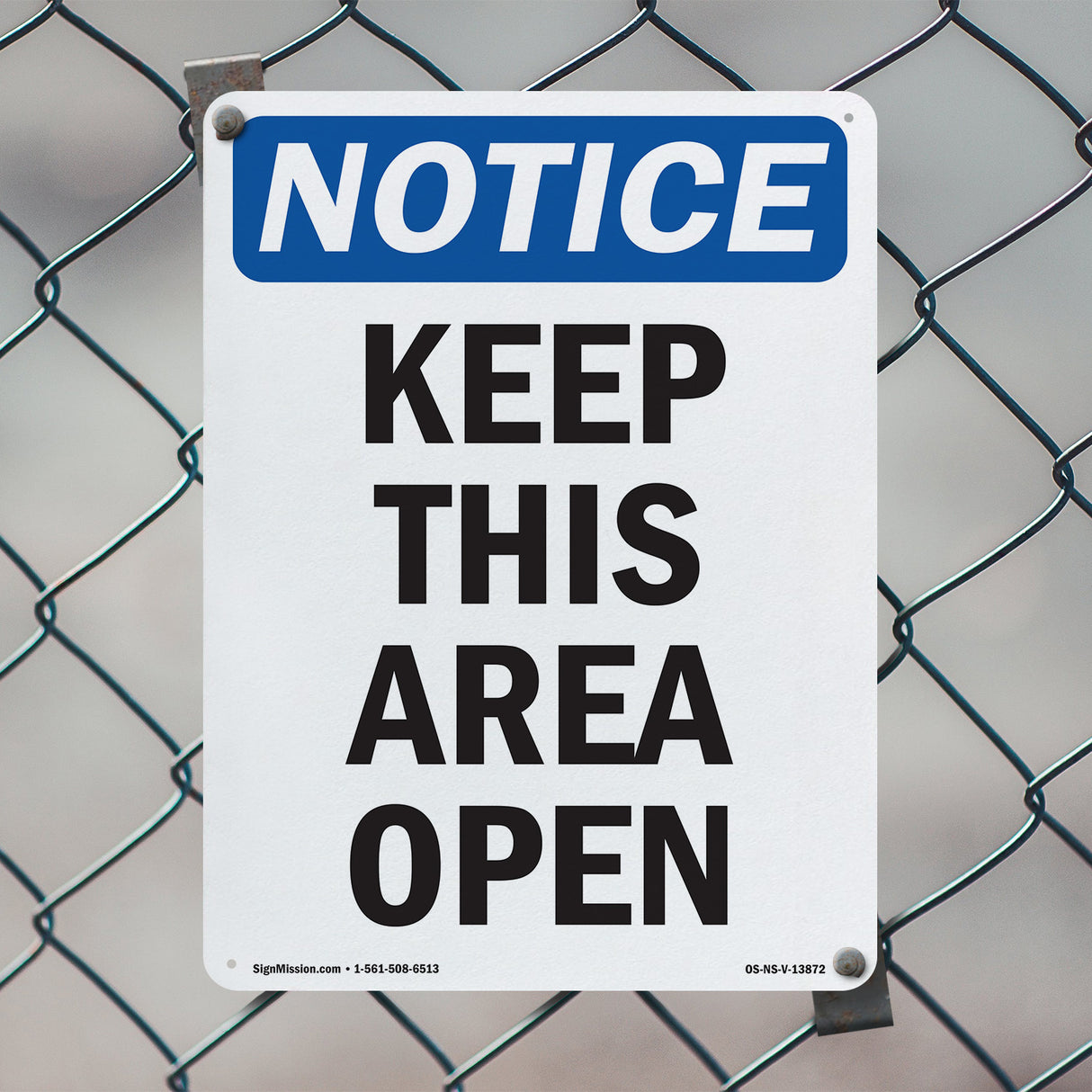Keep This Area Open