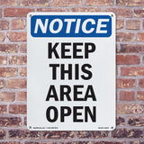 Keep This Area Open