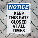 Keep This Gate Closed At All Times