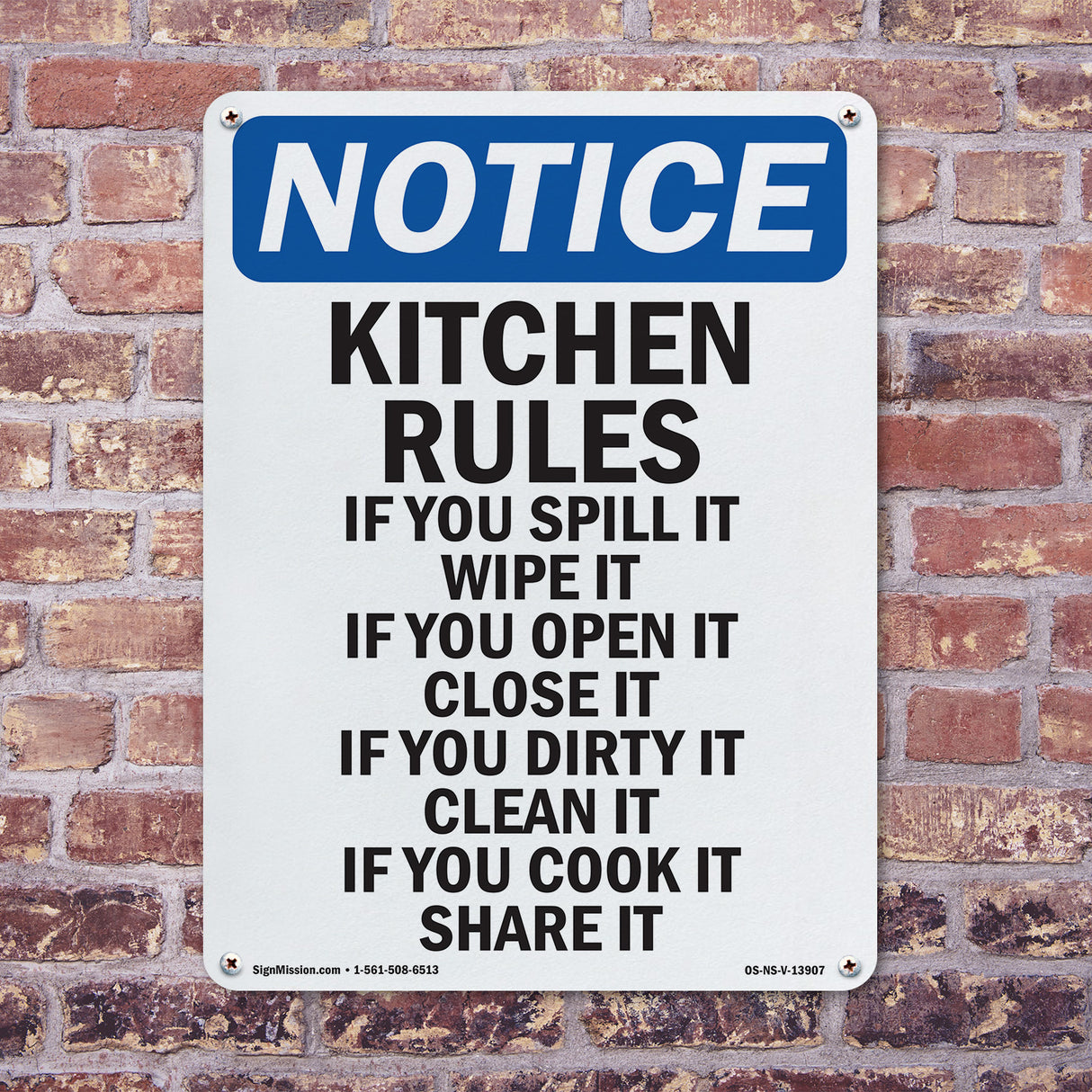 Kitchen Rules If You Spill It