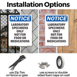 Laboratory Specimens Only Not For Food Or