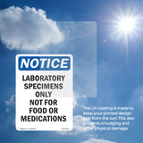 Laboratory Specimens Only Not For Food Or