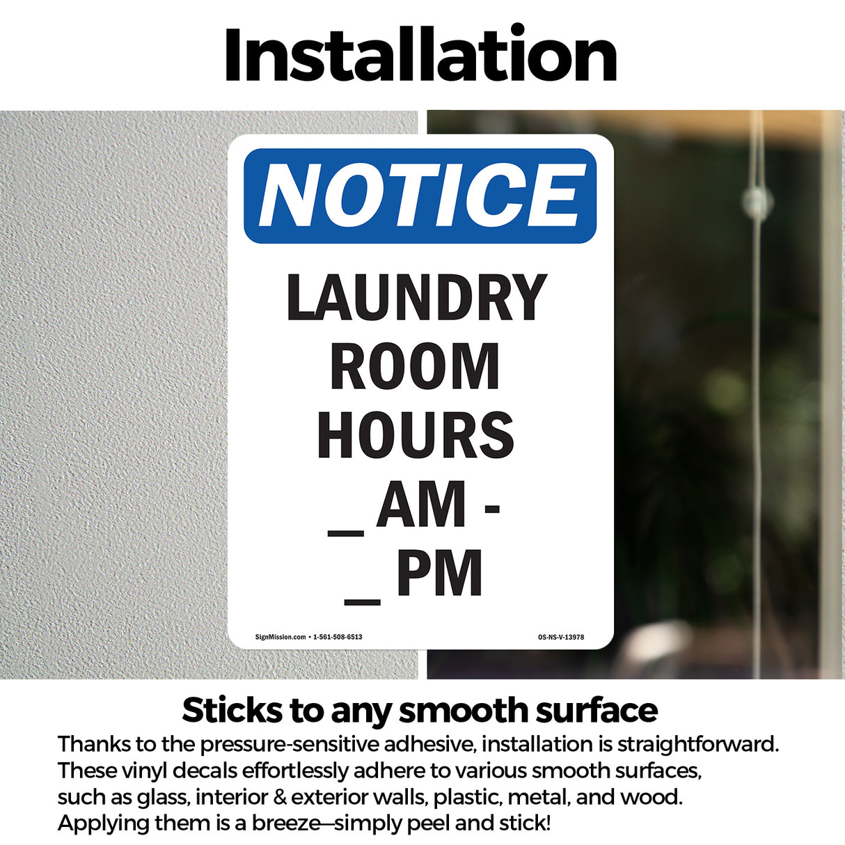 Laundry Room Hours ____ Am - ____ Pm