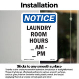 Laundry Room Hours ____ Am - ____ Pm