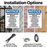 Laundry Room Rules For Residents