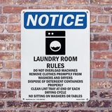 Laundry Room Rules Do Not Overload