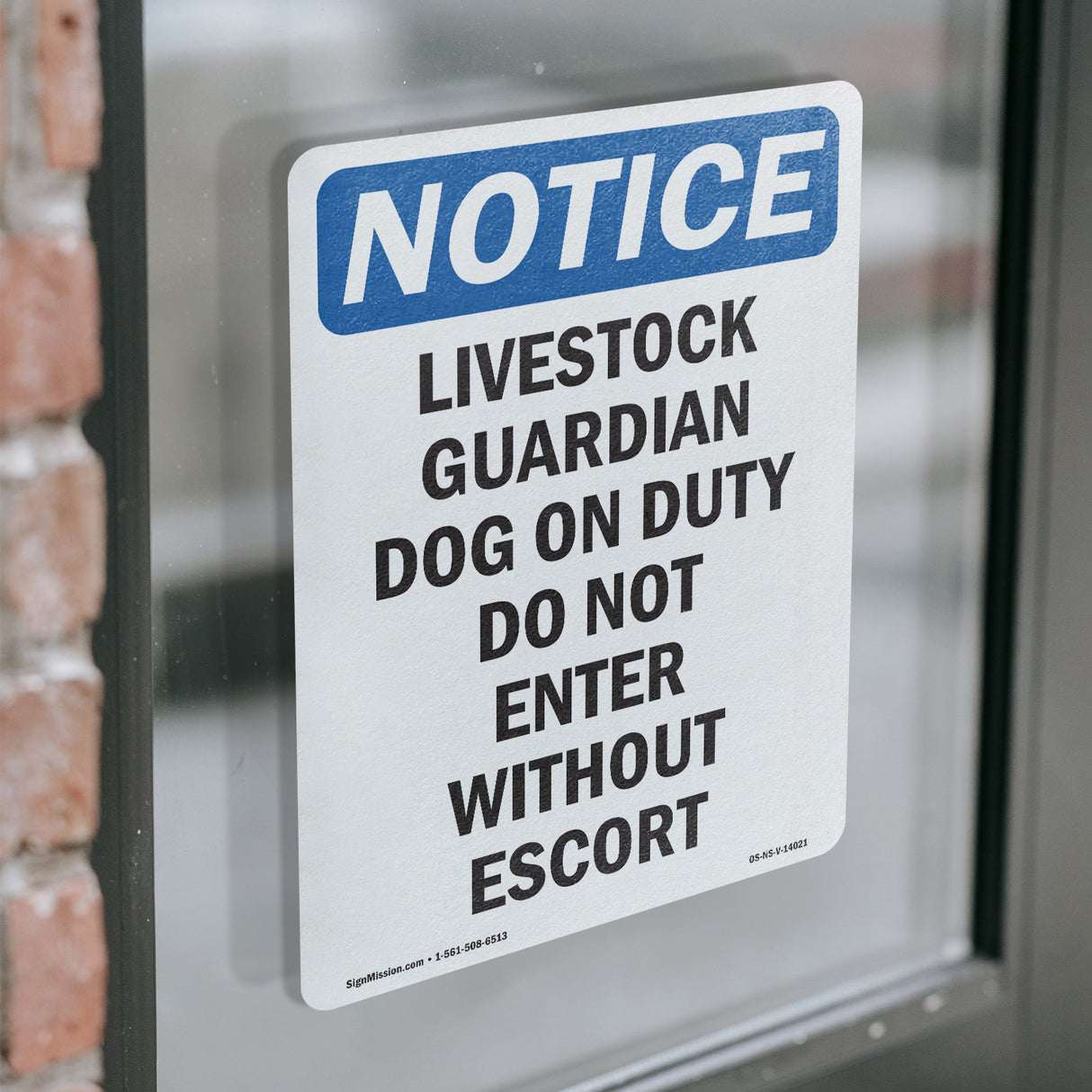 Livestock Guardian Dog On Duty Do Not Enter Sign