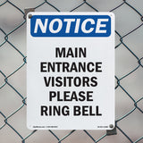 Main Entrance Visitors Please Ring Bell
