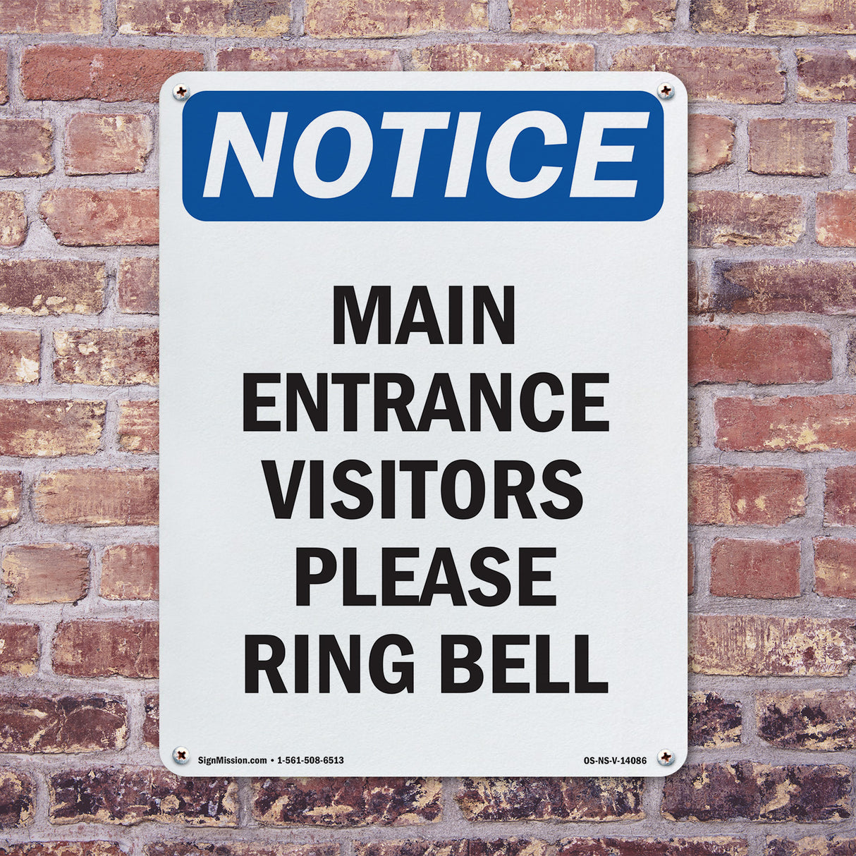 Main Entrance Visitors Please Ring Bell