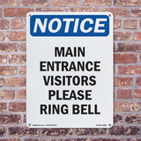 Main Entrance Visitors Please Ring Bell