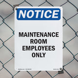 Maintenance Room Employees Only