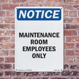 Maintenance Room Employees Only