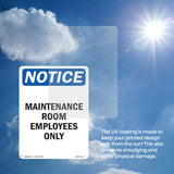 Maintenance Room Employees Only