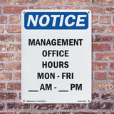 Management Office Hours Mon - Fri ____ Am