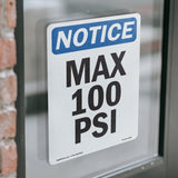 Max 100 PSI