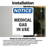 Medical Gas In Use Sign