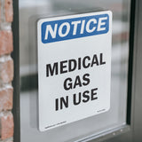 Medical Gas In Use Sign