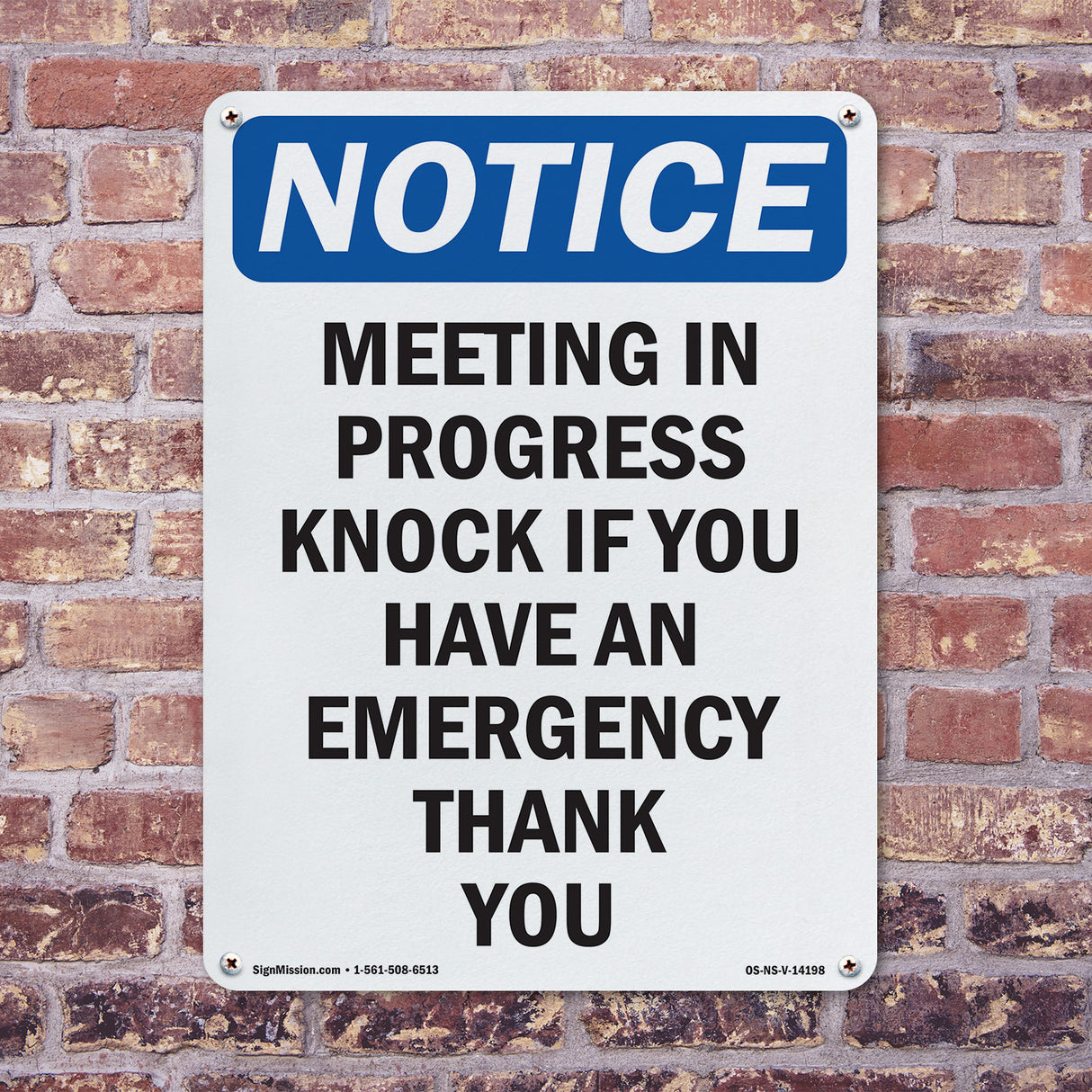 Meeting In Progress Knock If You Have An