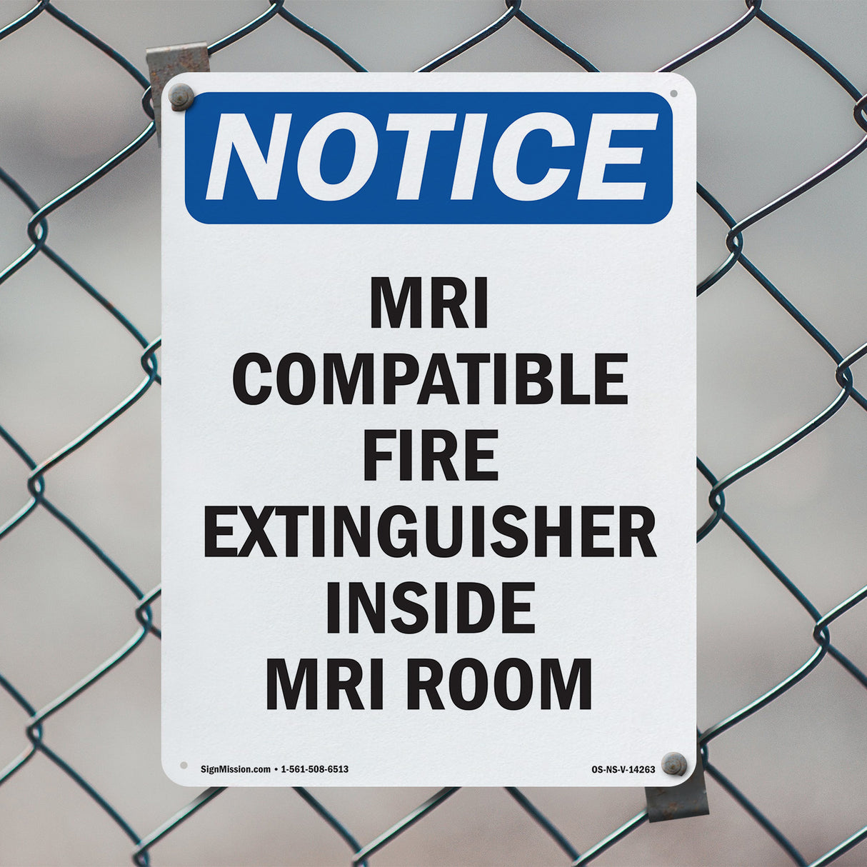 Mri Compatible Fire Extinguisher Inside Mri Room