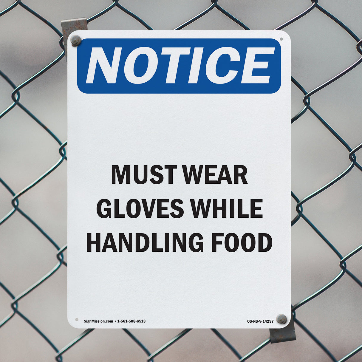 Must Wear Gloves While Handling Food